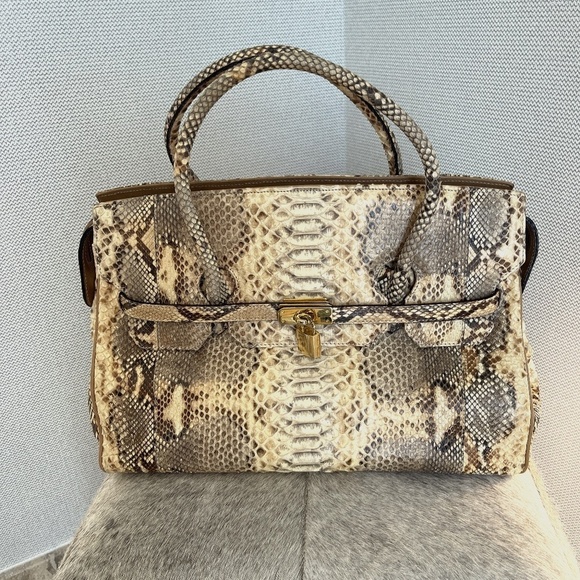 CASSINI FIRENZE JENNIFER TATTANELLI PHYTON HANDBAG - Picture 1 of 10